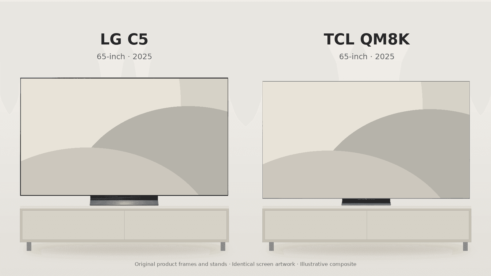 LG C5 OLED TV vs TCL QM8K: Choose by Room and Setup