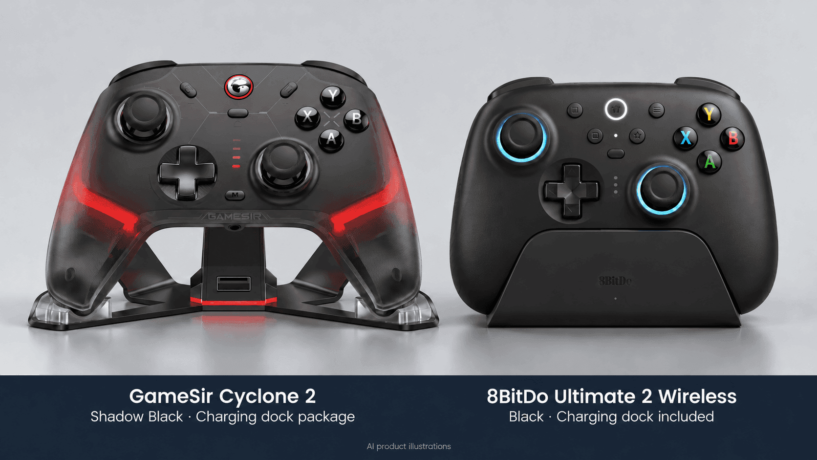 GameSir Cyclone 2 vs 8BitDo Ultimate 2 Wireless