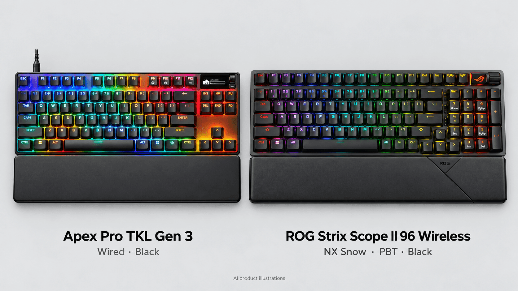 Apex Pro TKL Gen 3 vs ROG Strix Scope II 96: Which to Buy?